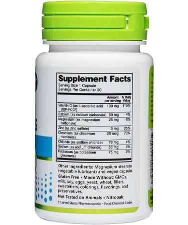 NutriBiotic Essential Electrolytes Capsules - 30 Ct Travel Size - Boost Performance & Recovery - Pharmaceutical Grade Vitamin C for Optimal Rehydration - Buy Online on GoSupps.com