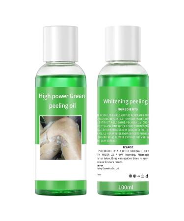 Dark Skin Exfoliating Oil Extra Strong Green for Hands Feet and Whole Body for at-home facial chemical exfoliation (220 ml/7.76 oz) - Buy Online on GoSupps.com