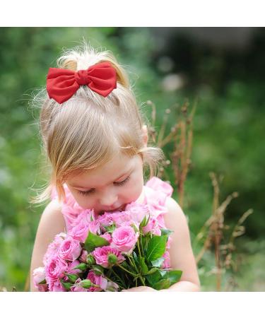 French Hair Bow Clips Set - 6 Pcs Hair Barrettes & Accessories for Women, Girls, & Ladies - Buy Online on GoSupps.com