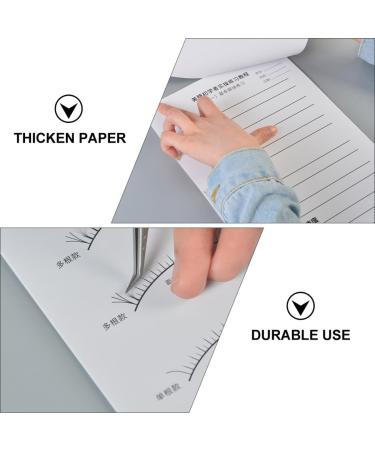 IMIKEYA Papier pour Cils D Entra nement 6 Feuilles Blanches pour D butants Cahier D Exercices de Greffe de Cils Professionnel Outil de Formation Pratique - Buy Online on GoSupps.com