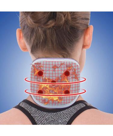 Heating Neck Wrap Magnetic Self- Heated Neck Wrap Neck Heating Pad Adjustable Neck Support Brace Cervical Collar with Self- Heating for Neck Brace Cervical Collar - Buy Online on GoSupps.com