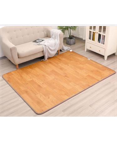 Boxwizard Underfloor Heating Mat - Heated Foot Warmer with Digital Display Timer & Temperature Control - 50x55 cm Light Wood Grain - Buy Online on GoSupps.com