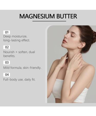  G n rique Magnesium Body Butter - Intense Moisturizing Cream with Magnesium Chloride and Shea Butter - Soothes Nourishes and Softens Skin - 100g Jar - Buy Online on GoSupps.com