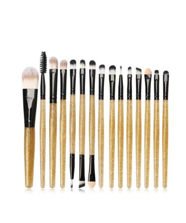 Makeup brush 15 Units Makeup Brushes Set Eye Shadow Powder Eyeliner Eyelashes Lip Makeup Cosmetic Brush Beauty Tool Kit(Color:6)