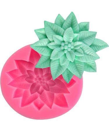 3D Christmas Flower Silicone Candle Mold Soap Fondant Making Supplies for DIY Chocolate Candy Ice Cream Decorating Tool Xmas Gift - Buy Online on GoSupps.com