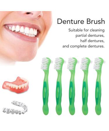 Professional 5-Part Prosthesis Removal Brush Set | Portable Double-Sided Care Tool for Dentures | Red - Buy Online on GoSupps.com