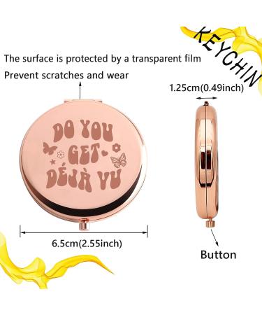 KEYCHIN Deja Vu Sour Album Pocket Mirror Rodrigo Fans Gift with Sour Song Lyrics Compact Makeup Mirror for Women, Girls, Teenagers - Buy Online on GoSupps.com