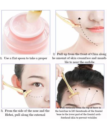 AKOAK 2pc Metal Eye Cream Applicator & Facial Roller Stick - Reduce Puffiness, Wrinkles & Dark Circles (Gold) - Buy Online on GoSupps.com