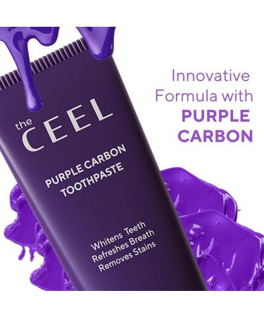 Ceel Lila Toothpaste for White Teeth - Purple Whitening Formula | 75g Color Correction Serum for a Glowing Smile - Buy Online on GoSupps.com