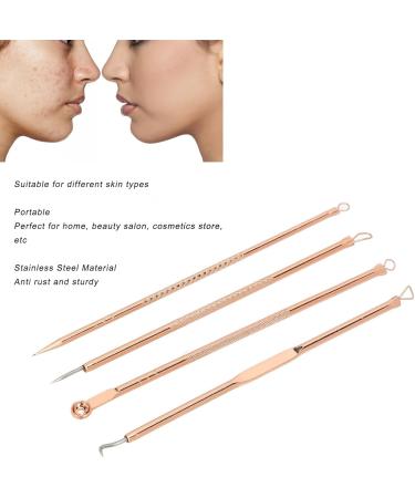 Qukaim Blackhead Removal Tool Pimple Blackhead Remover Tool Kit 4 Set Stainless Steel Comedone Extractor for Professional Zit Whitehead Popper - Buy Online on GoSupps.com