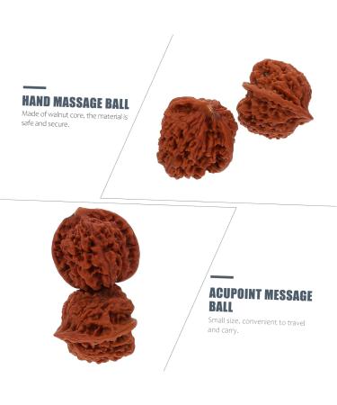 Beavorty 4-Piece Walnut Massage Balls - Natural Stress Relief for Forearm & Hand | Chinese Health Physics Balls - Buy Online on GoSupps.com
