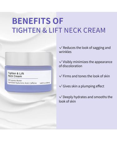 Neck Firming Cream | Anti-Aging Solution for Tightening & Lifting Sagging Skin | Hydrating Formula to Reduce Fine Lines & Wrinkles - Buy Online on GoSupps.com