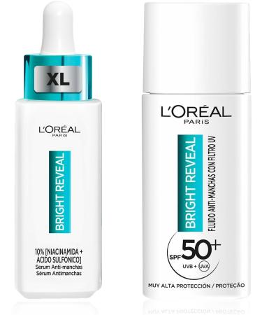 L'Oreal Paris L'Or al Paris Bright Reveal Anti-Dark Spot Routine XL Serum and SPF Fluid