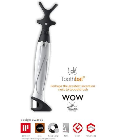 Buy Toothbat WOW Dental Floss Holder - Perfect for Interdental Cleaning & Oral Hygiene - White - International Shipping Available - Buy Online on GoSupps.com