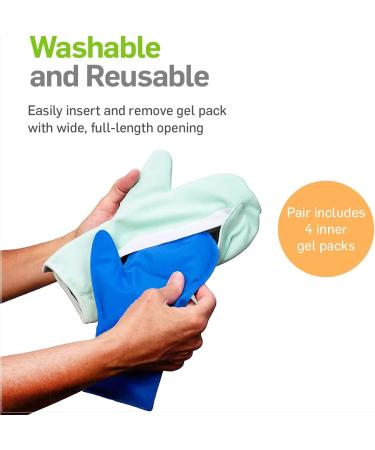 NatraCure Small/Medium Cold Therapy Mittens for Hand Pain Relief - Ideal for Arthritis, Neuropathy, Chemotherapy - Soothing Relief for Aching Hands - Buy Online on GoSupps.com