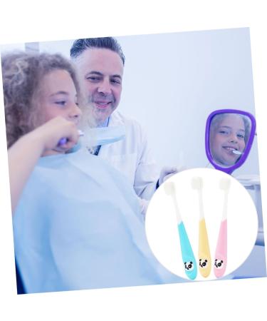 SEWOART 3pcs Children's Toothbrush Set - Fun 3D Training Brushes for Effective Teeth Cleaning - Safe Abs Material - Buy Online on GoSupps.com