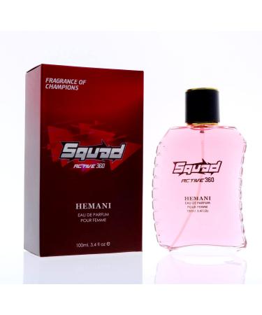 Hemani Embrace Active Living FRAGRANCES Squad Perfume Active 360 for Women - 100mL (3.5 OZ) Eau de Toilette