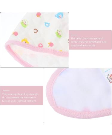 3Pcs Cotton Baby Belly Band - Newborn Umbilical Cord Protection | Pink Waist Support - Buy Online on GoSupps.com
