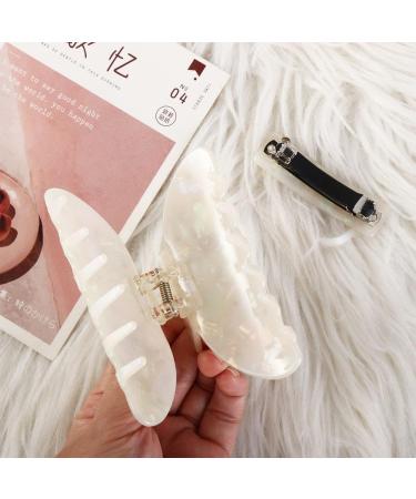 Colorful Butterfly Painted Rhinestone Hair Claw Hair Clip Acetate Shark Clip Retro Spring Clip Simple Hair Grabbing Clip Fashion Hair Accessories - Buy Online on GoSupps.com