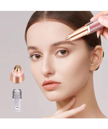 4 Pack Flawless Replacement Heads - Facial Hair Removal Tool for Women - Smooth Finish - Cleaning Brush Included (Rose Gold) - Buy Online on GoSupps.com