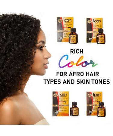 Ikan Permanent Hair Dye Powder - No Ammonia No Peroxide (1.0 Jet Black) - Pack of 6 for International Shipping - Buy Online on GoSupps.com