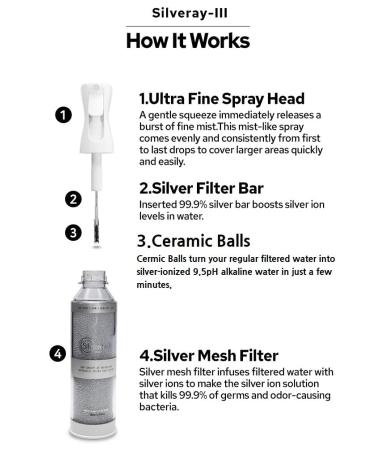 Silveray-III Silver Ion Spray 6.76 Oz | Eco-Friendly & Human-Friendly | Large Volume Mist for All Areas - International Shipping Available - Buy Online on GoSupps.com