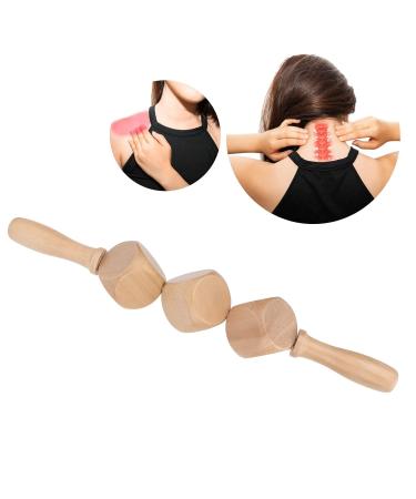 Wooden Roller Massager - Abdominal Massage Wheel for Soft Tissue Therapy & Pain Relief | Acupuncture Muscle Recovery Tool - Buy Online on GoSupps.com