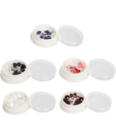 Shiny Decorative Manicure Charms with Artificial Pearls DIY Nail Art Portable Storage Box for Professional Salon or DIY Manicures - Buy Online on GoSupps.com