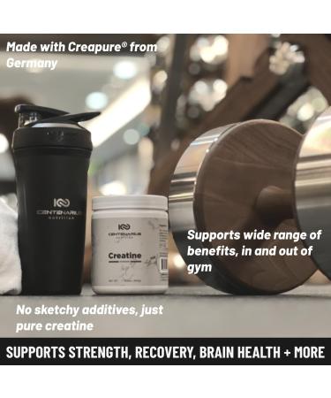 Centenarius Nutrition Creapure Creatine Monohydrate Powder Supplement - Creatine for Women and Men - Unflavored Micronized Creatine Powder for Strength & Endurance - Buy Online on GoSupps.com