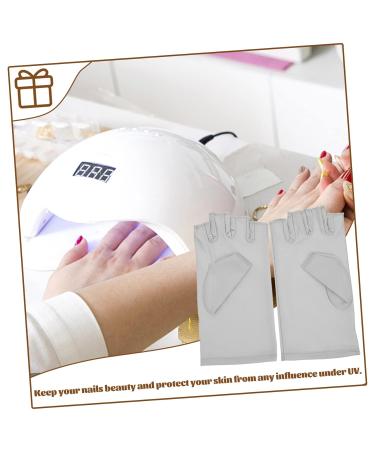 FRCOLOR 4 Pairs Nail Gloves Half Finger Gloves Salon Gloves Riding Gloves Uv Protection Gloves for Manicures Uv Lamp Hand Covers Uv Manicure Gloves Gel Sun Shield Touch Screen Spandex Miss - Buy Online on GoSupps.com