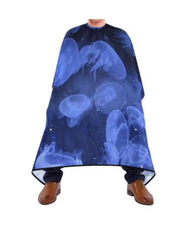 Waterproof Barber Cape -blue Cheetah Haircut Bib for Men Unisex Hair Cutting Cape(8rp1a)