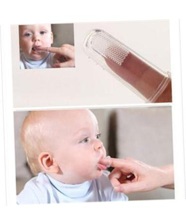 HAPINARY 2pcs Baby Toothbrush Oral Massager - Gentle Finger Brush for Infants | Safe & Effective Dental Care - Buy Online on GoSupps.com