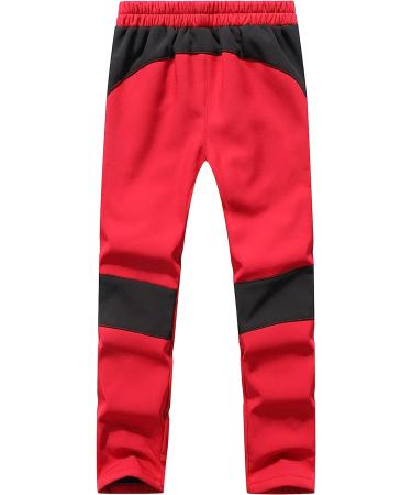 Dafengea Kids Snow Ski Pants - Waterproof & Windproof Outdoor Fleece Warm Snowboard Pants for Boys Girls (Red, 7Y) - Buy Online on GoSupps.com