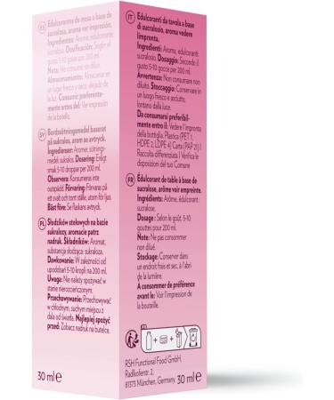 GymQueen Tasty Drops - Zero Calorie Peach Yoghurt Flavour 30ml - Perfect for Healthy Living & Fitness - Buy Online on GoSupps.com