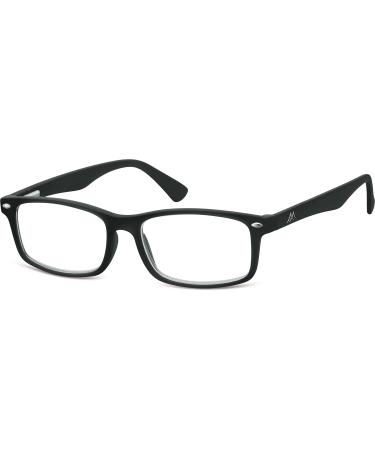 Montana Eyewear Sunoptic MR83 reading glasses in black - strength +1.50 including soft case - Buy Online on GoSupps.com
