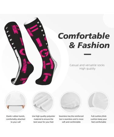 Breast Cancer Awareness Compression Socks for Men & Women | 15-20 mmHg | Support for Running & Cycling - Buy Online on GoSupps.com