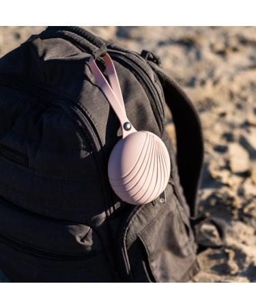 Baby Cove Shell Silicone Pacifier Clip Holder Case - Pearl White - Attach to Strollers & Diaper Bags for Pacifier and Baby Accessories Protection - Buy Online on GoSupps.com