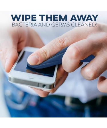 Buy Care Touch Microfiber Cleaning Cloths - 6 Pack for Glasses Phones & Screens | Lint-Free Large Navy Blue Microfiber Cloths - Buy Online on GoSupps.com
