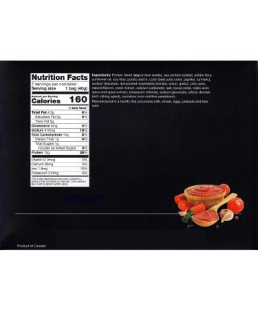 PROTIFIT High Protein Zipper Snacks - 15g Protein, Low Calorie, Low Sugar, Low Fat - Ideal for High Protein Diets - 7 Servings (Tangy Tomato) - Buy Online on GoSupps.com