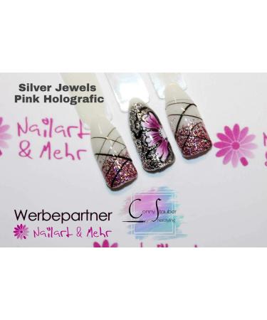 N+M SUPREME CHROME-GEL Silver-Jewels Effect Gel | Glitter Nail Art - Non-Opaque Wow Factor for Stunning Manicures - Buy Online on GoSupps.com