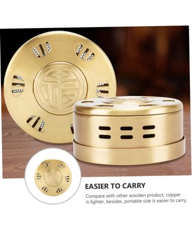 OHPHCALL Box Portable Moxibustion Moxibustion Box Copper Moxa Cup Moxa Burning Tool Moxibustion Tank Acupoint Massage Device Cone Holder Stand Taper Holder Adjustable Scroll Wheel - Buy Online on GoSupps.com