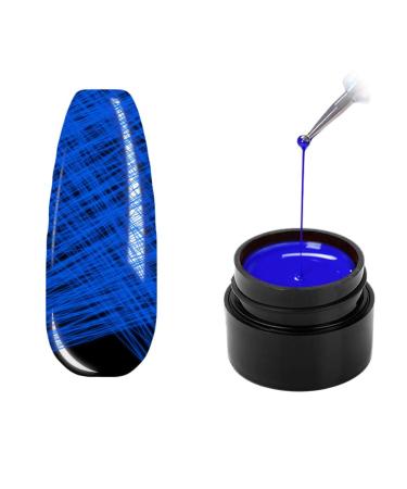 Ikasus shining spider angel spider gel UV-gel nail polish diy brush pen design painting painting pencils brush nail nail puncture tool for nail art design acrylic nail paste painting decoration blue