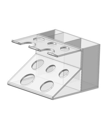 Gralara razor holder holder for electrical toothbrushes multifunctional toothpaste storage organizer for the worktop for bedrooms transparent