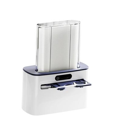 Kowaku automatic dental floss dispenser dental floss-stick holder organizer dental floss holder container for bathroom office dining room hotel at home dark blue