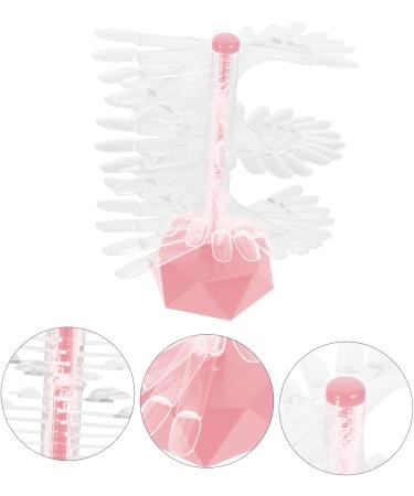 Healvian Nail Stands for Nail Art Nail Practice Accessories Spiral Nail Display Stands Nail Art Stands Fingernail Display Stand Nail Training Nail Salon Tool Modeling Acrylic Decorate 6.2x6.2cm Pink - Buy Online on GoSupps.com
