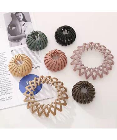 Matte Bird Nest Hair Clips Set for Women - 8 Pcs Ponytail Holder Barz & Bun Clip Accessories - Buy Online on GoSupps.com