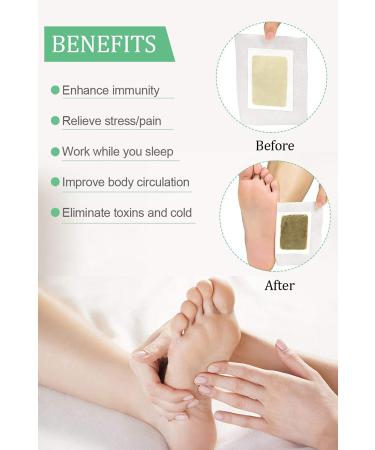 Premium Ginger Foot Pads for Foot & Body Care - 20 PCS | All Natural Ingredients for Better Sleep & Wellness - Buy Online on GoSupps.com