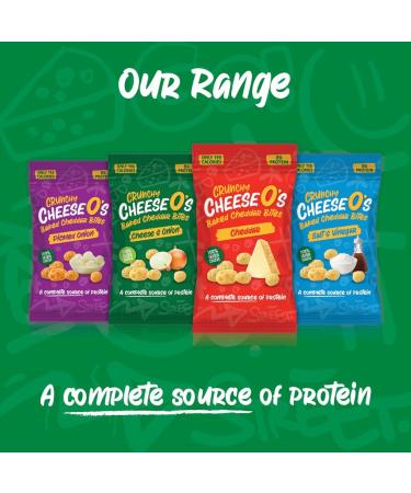 CheeseO's Puffed Cheese Chips - Multi Variety Assortment 12 x 20g Sachets - Keto Snacks - Perfect for Aperitif - High in Prot - Buy Online on GoSupps.com