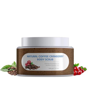 Natural Cranberry Coffee Exfoliating Body Scrub For Tan Reduce & Smooth Skin I (100 gms)