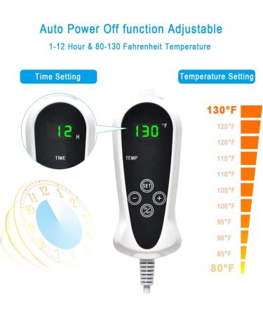Pet Heating Pad for Dogs & Cats - Electric Indoor Warming Mat with Auto Power Off - 18 x 18 - Buy Online on GoSupps.com